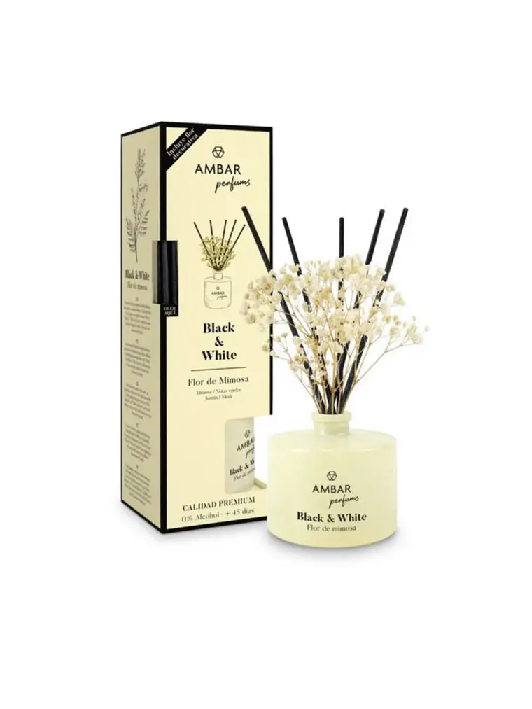 Mikado Black & White Flor de Mimosa 40ml | Ambar 1