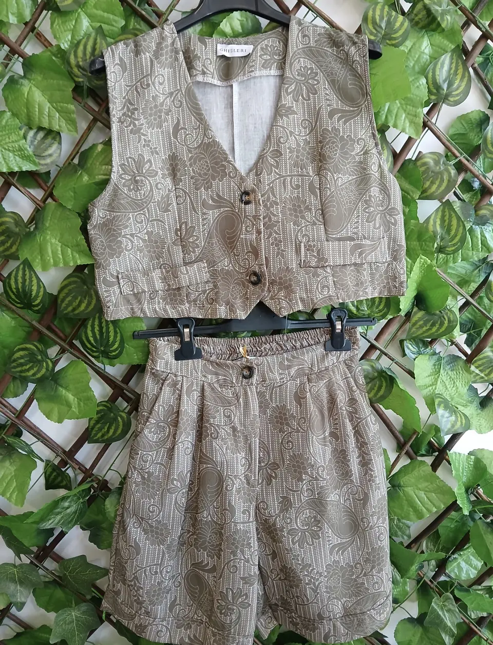 Conjunto Colete e Calção-Saia PADRAO VERDE 2