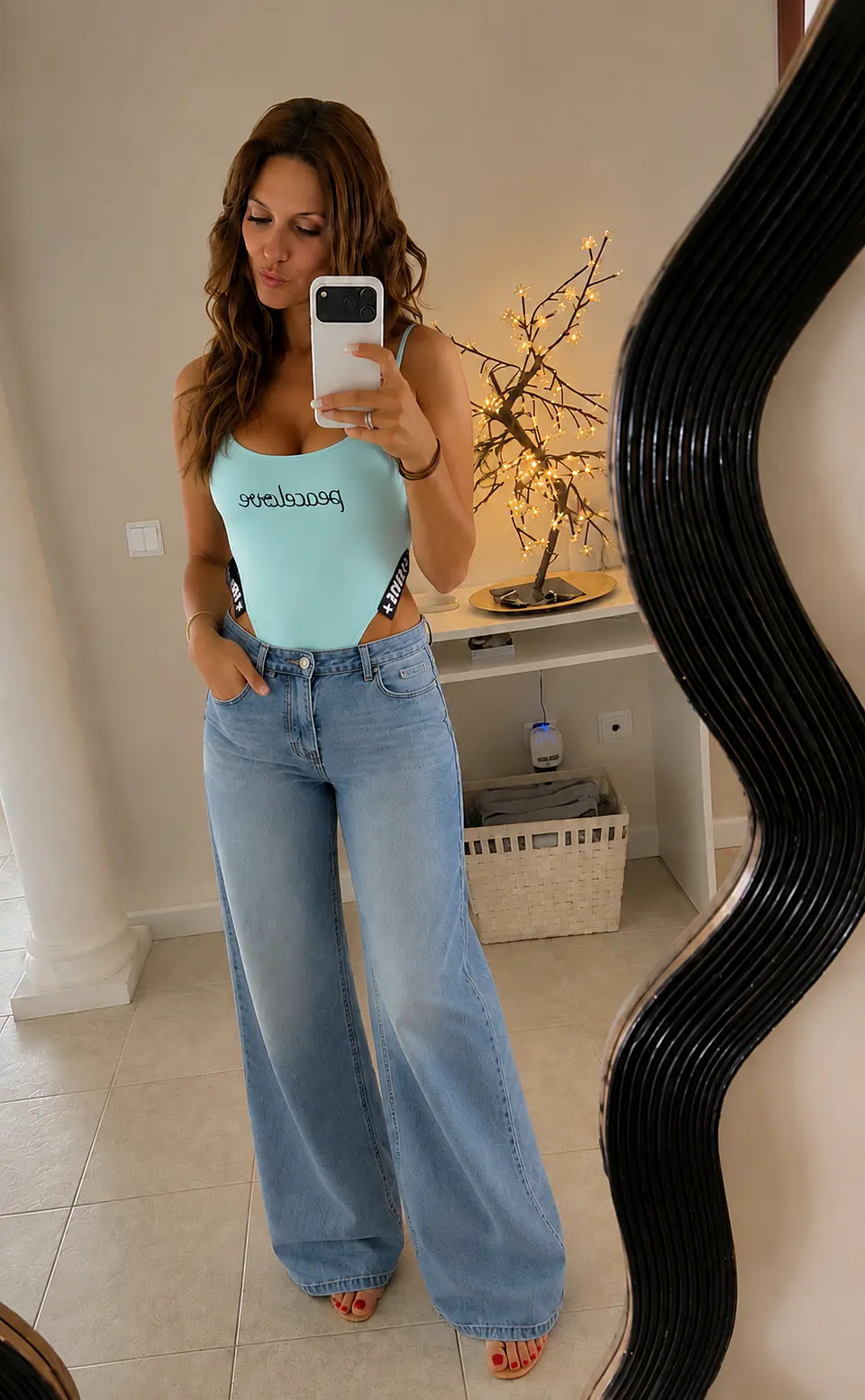 Body “Peace & Love” Azul 2