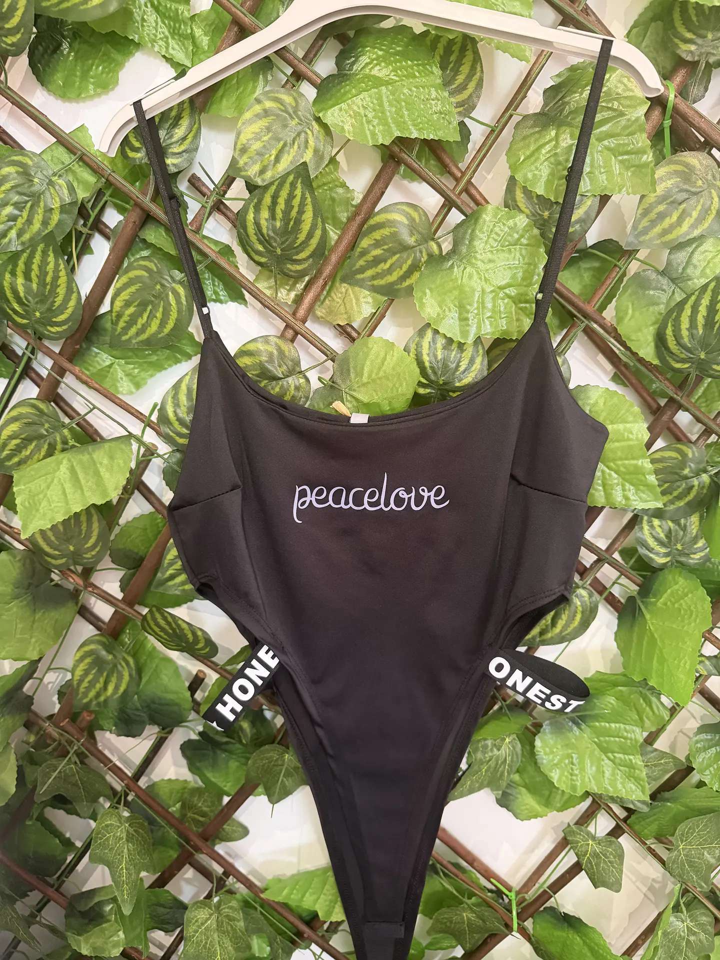 Body “Peace & Love” Preto  2
