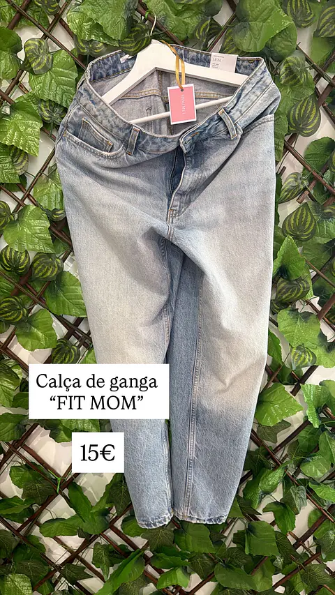 Calça de Ganga Mom Fit