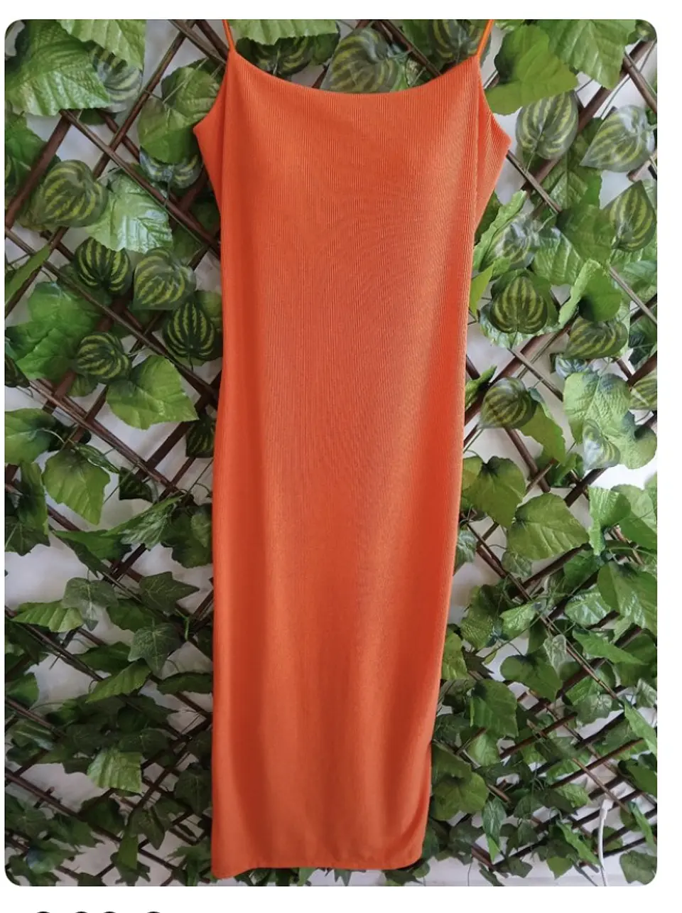 Vestido Plissado Laranja 2