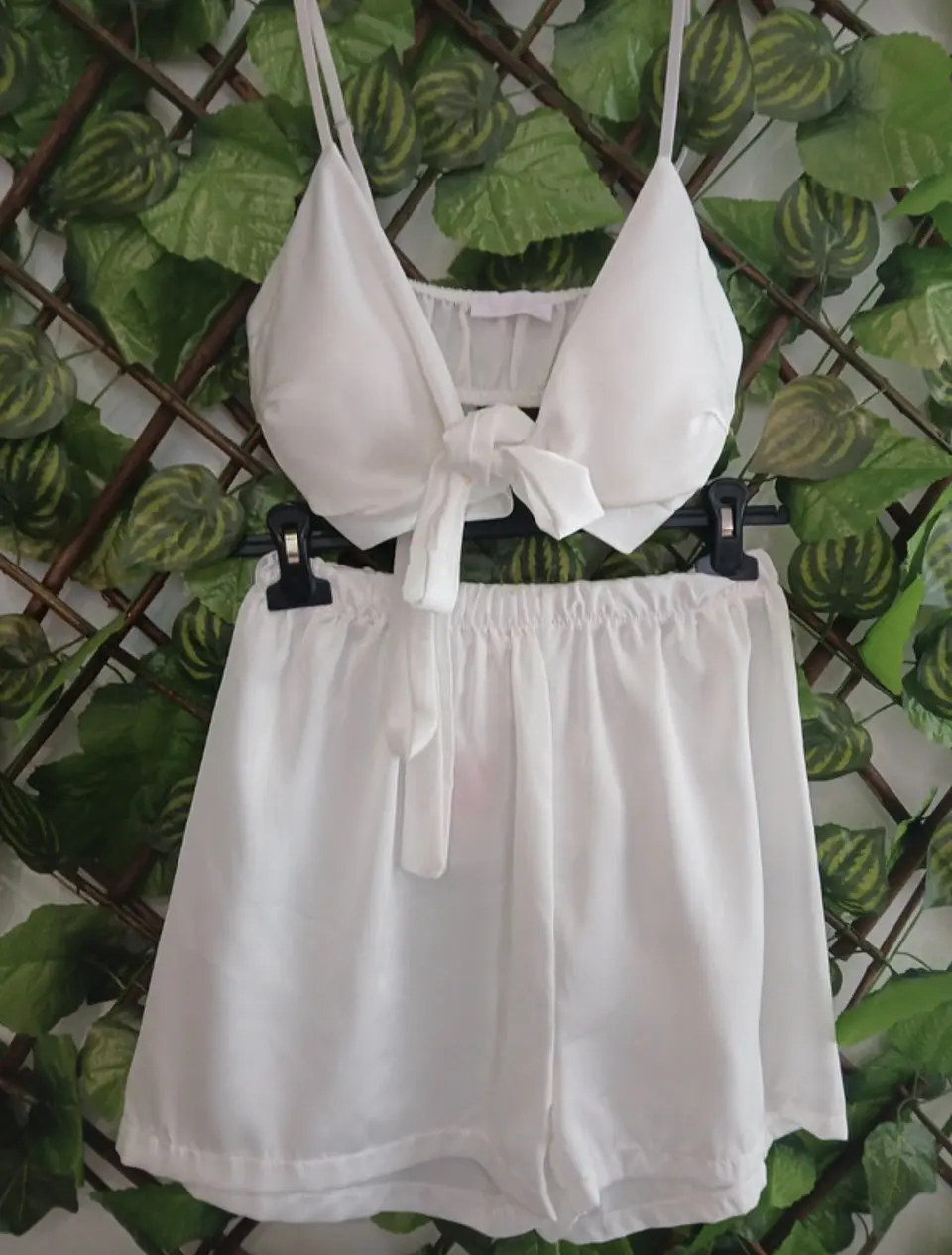 Conjunto Branco Top e Calção 2