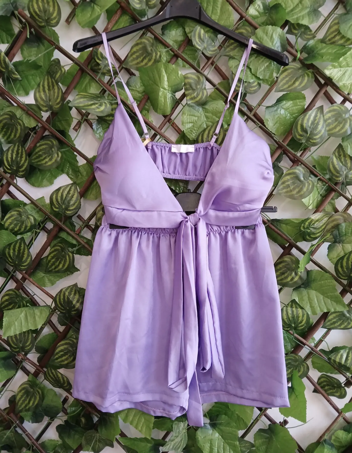 Conjunto Roxo Top e Calção  2