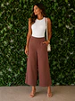 Calças Culotte Castanhas - Thumbnail 1