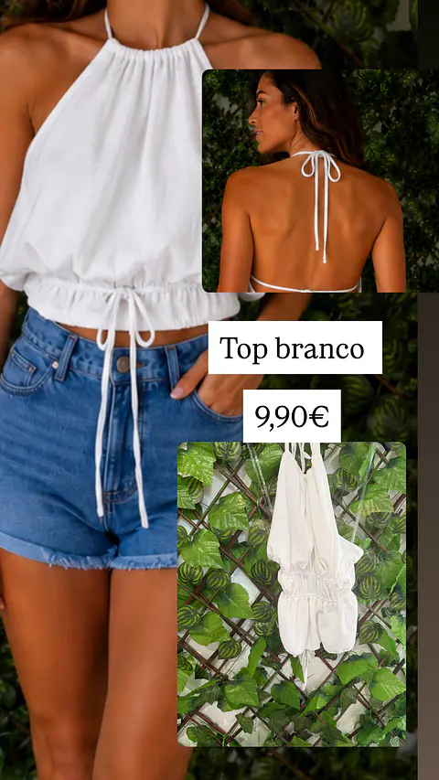 Top Sem Costas Branco