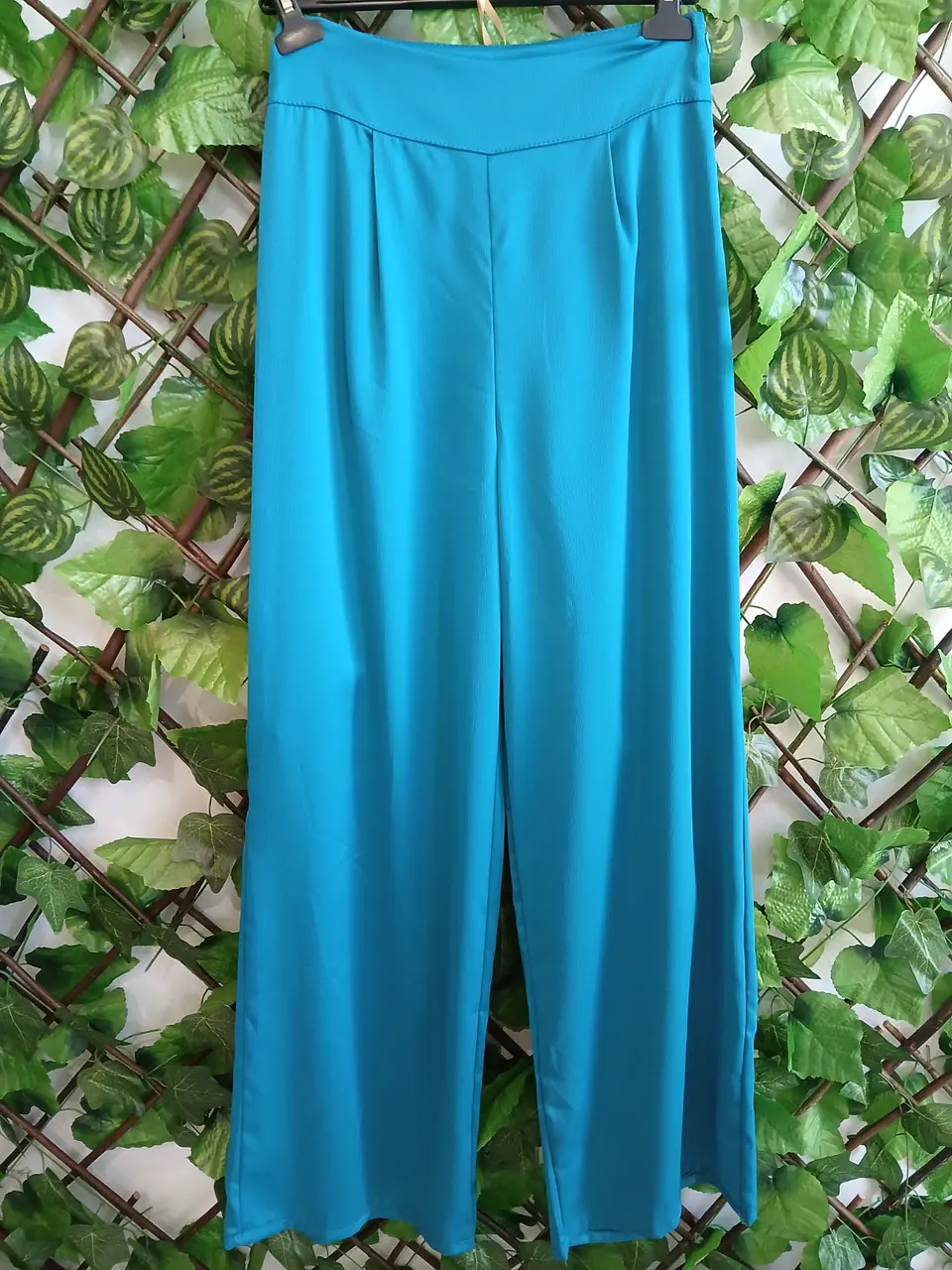 Calça de Cetim AZUL PETROLEO 1
