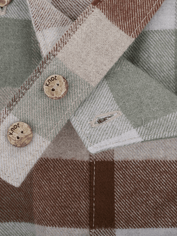 Jardineiras tecido xadrez - Knot