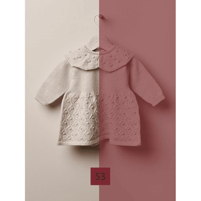 Vestido com pompons Vermelho - Wedoble 