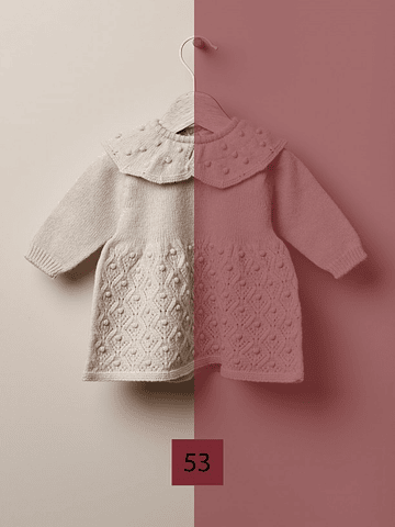 Vestido com pompons Vermelho - Wedoble 