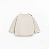 Sweat básica bege - Playup 1