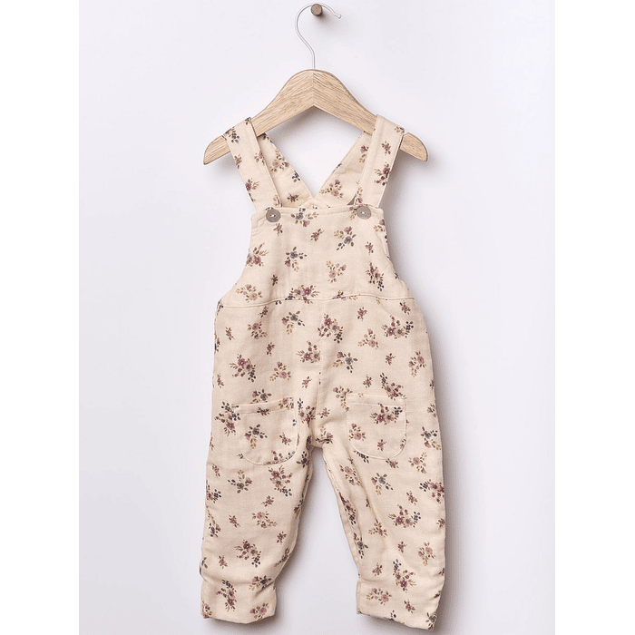 Jardineira tecido floral - Wedoble  1