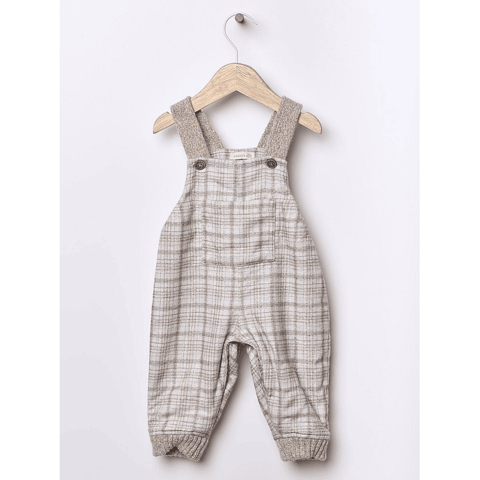 Jardineira em tecido xadrez - Wedoble 1