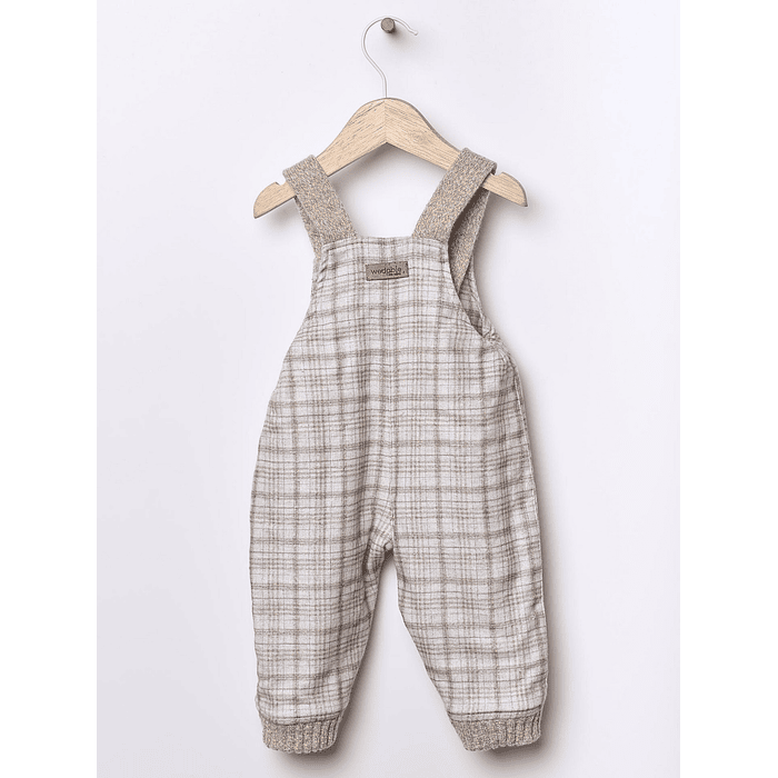 Jardineira em tecido xadrez - Wedoble 2