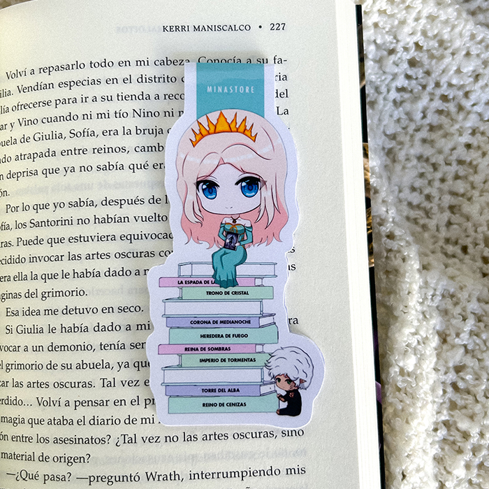 Aelin [Trono de Cristal - Sarah J. Mass] - Marcapaginas Magnetico