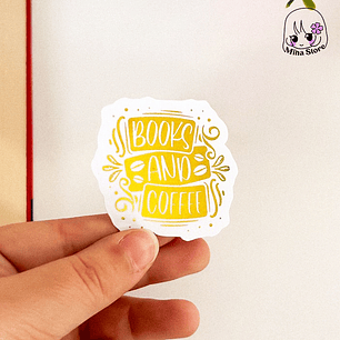 Books and Coffee - Sticker Foil