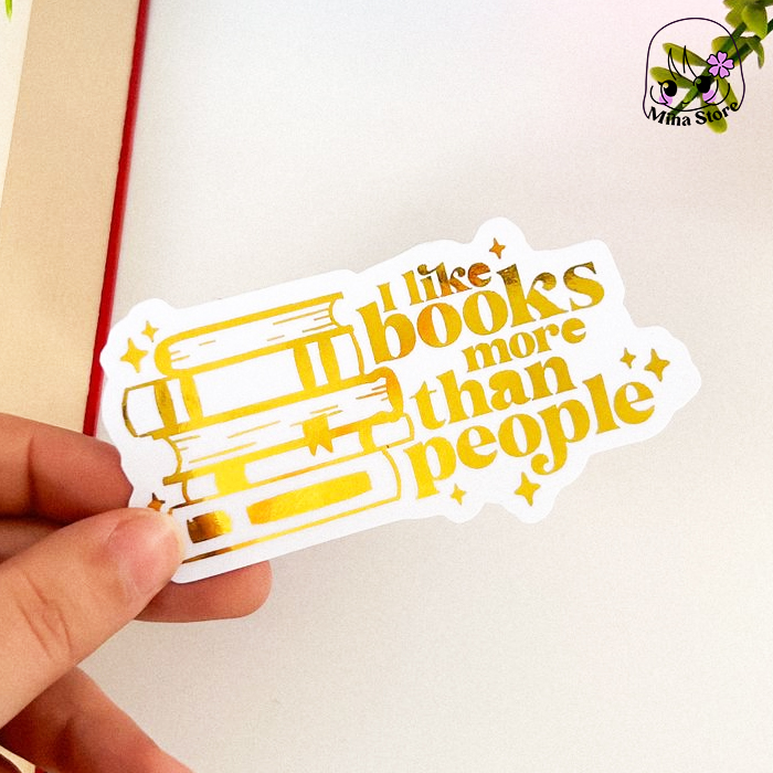 I Like Books - Sticker Foil