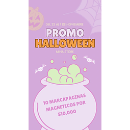 10 Marcapáginas [PROMO HALLOWEEN]