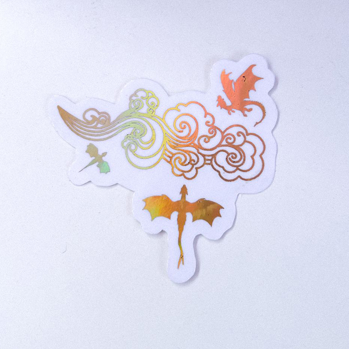 Fourth Wings - Stickers Foil Transparente