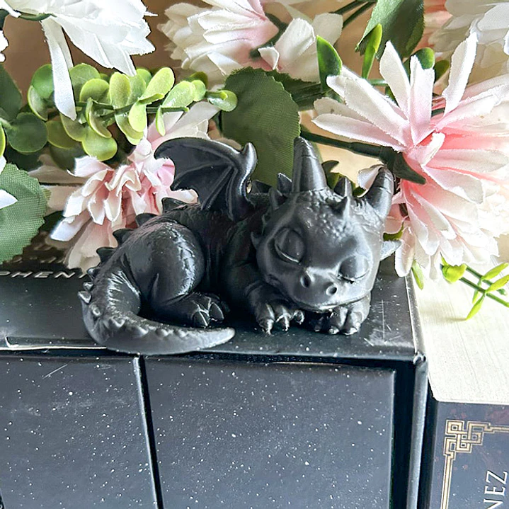 Dragón Negro - Decorativo en 3D