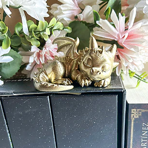 Dragón Dorado - Decorativo en 3D