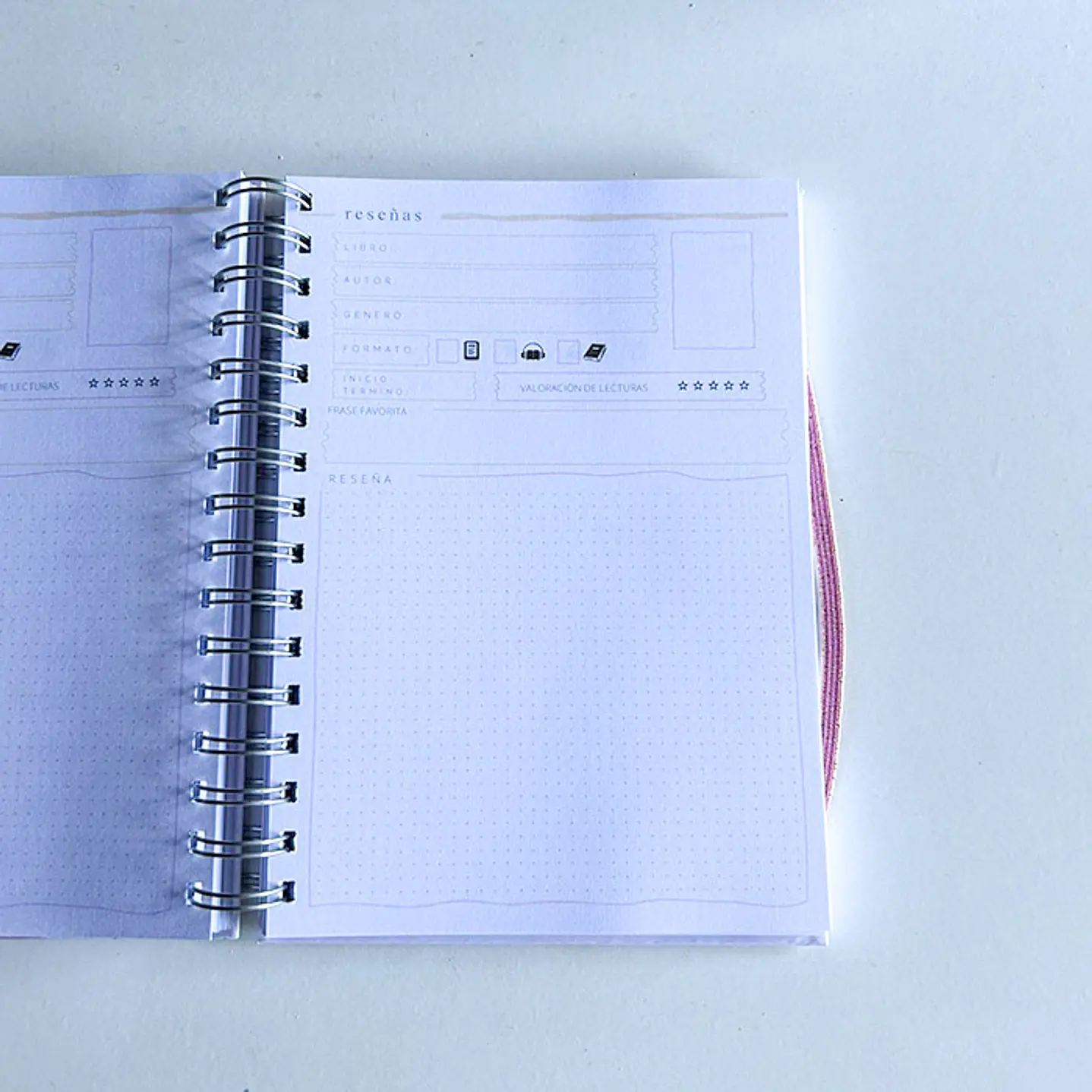 Cozy Pink - Planner Lector A6 / Pequeño 5