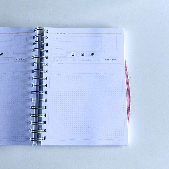 Cozy Pink - Planner Lector A6 / Pequeño 5