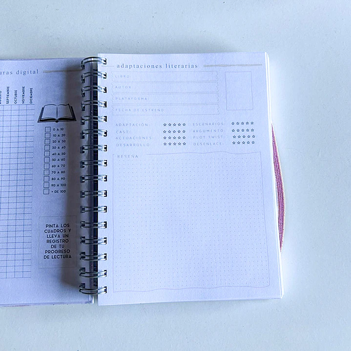 Cozy Pink - Planner Lector A6 / Pequeño 8