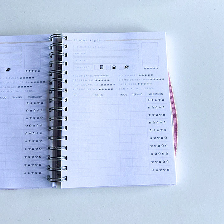 Cozy Pink - Planner Lector A6 / Pequeño 11