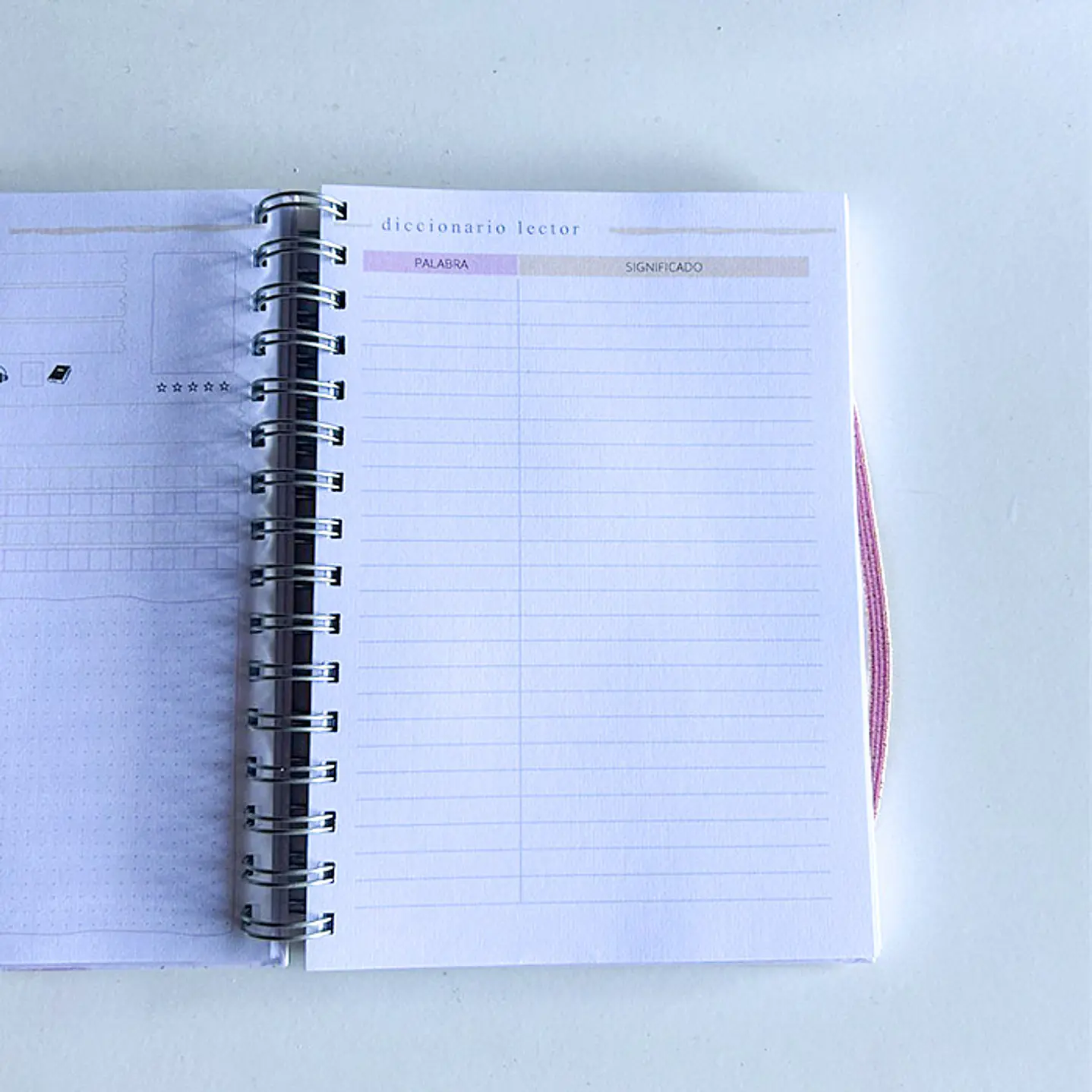 Cozy Pink - Planner Lector A6 / Pequeño 13