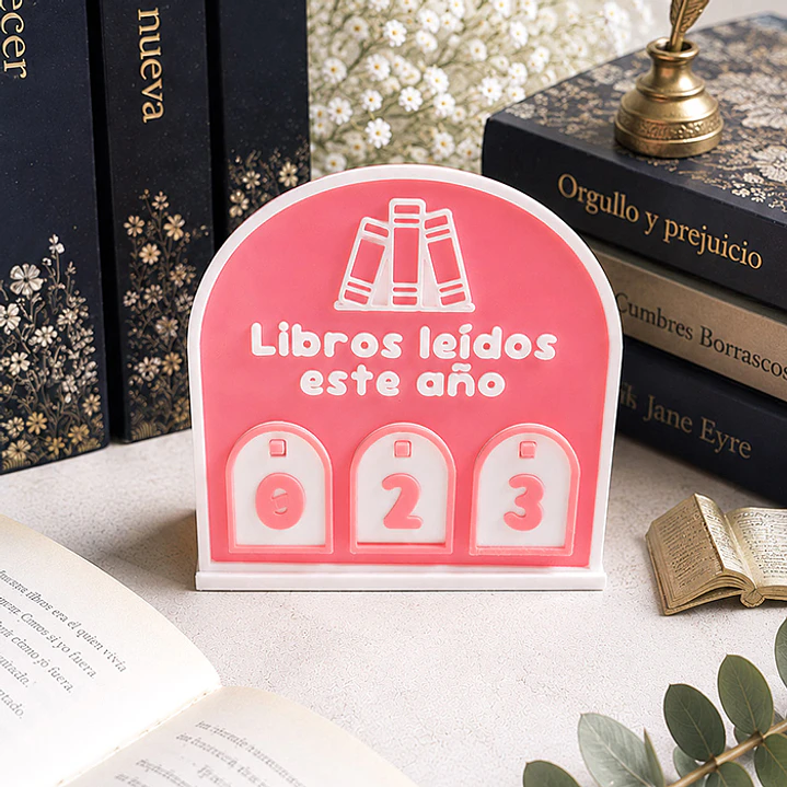 Contador de Lecturas Rosado ♥