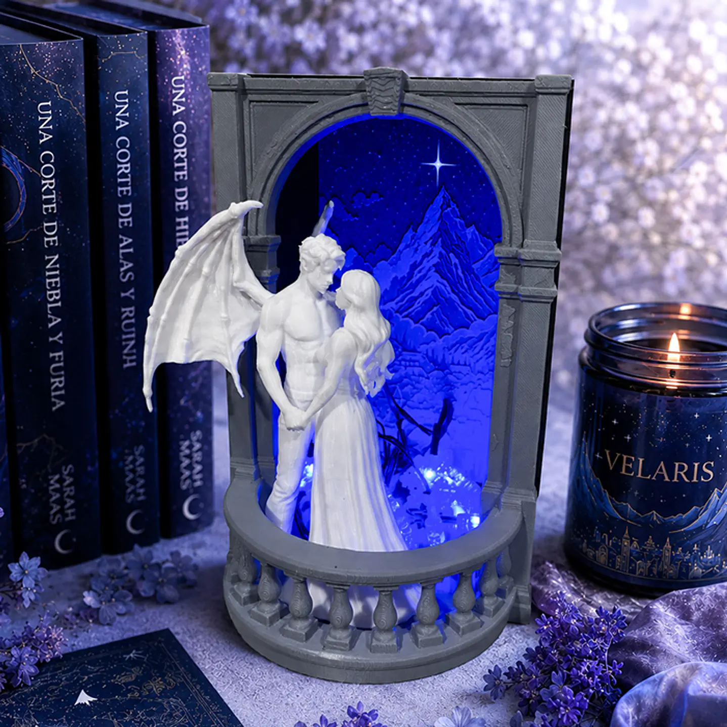 Feyre & Rhys [ACOTAR - Sarah J. Mass] - Book Nook I Sujeta Libros 1