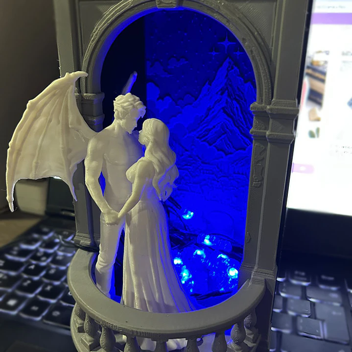 Feyre & Rhys [ACOTAR - Sarah J. Mass] - Book Nook I Sujeta Libros 2