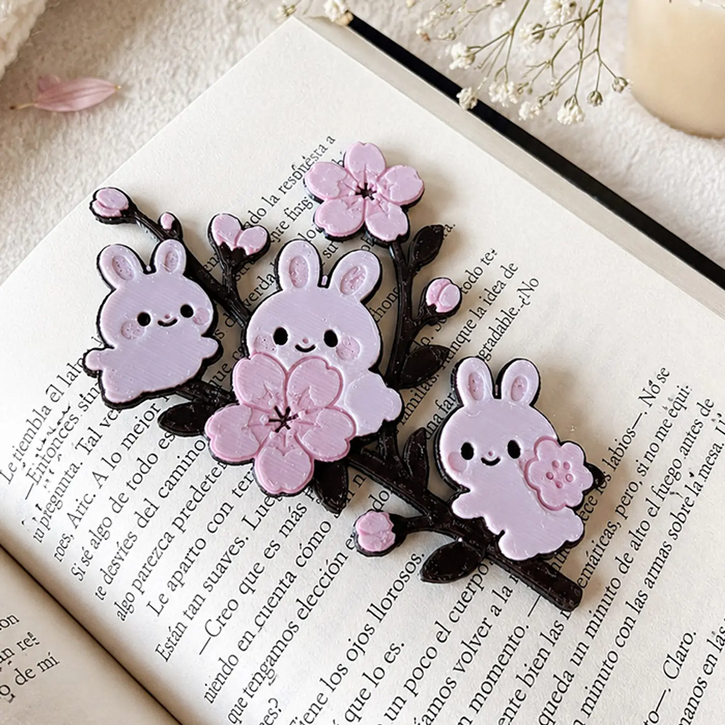 Bunnies - Marcapagina Tradicional en 3D