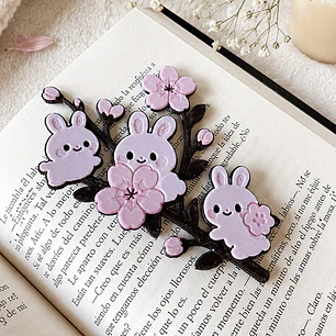 Bunnies - Marcapagina Tradicional en 3D