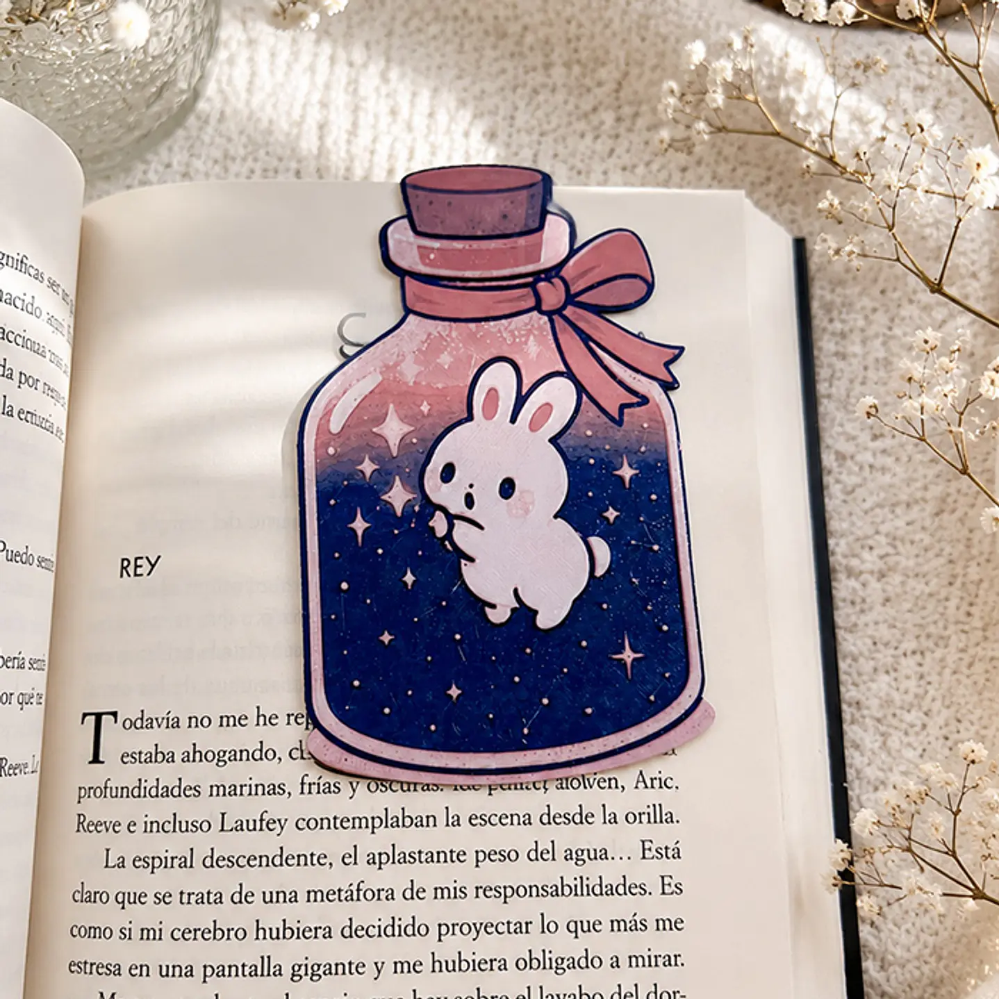 Bunnies Stars - Marcapagina Tradicional en 3D