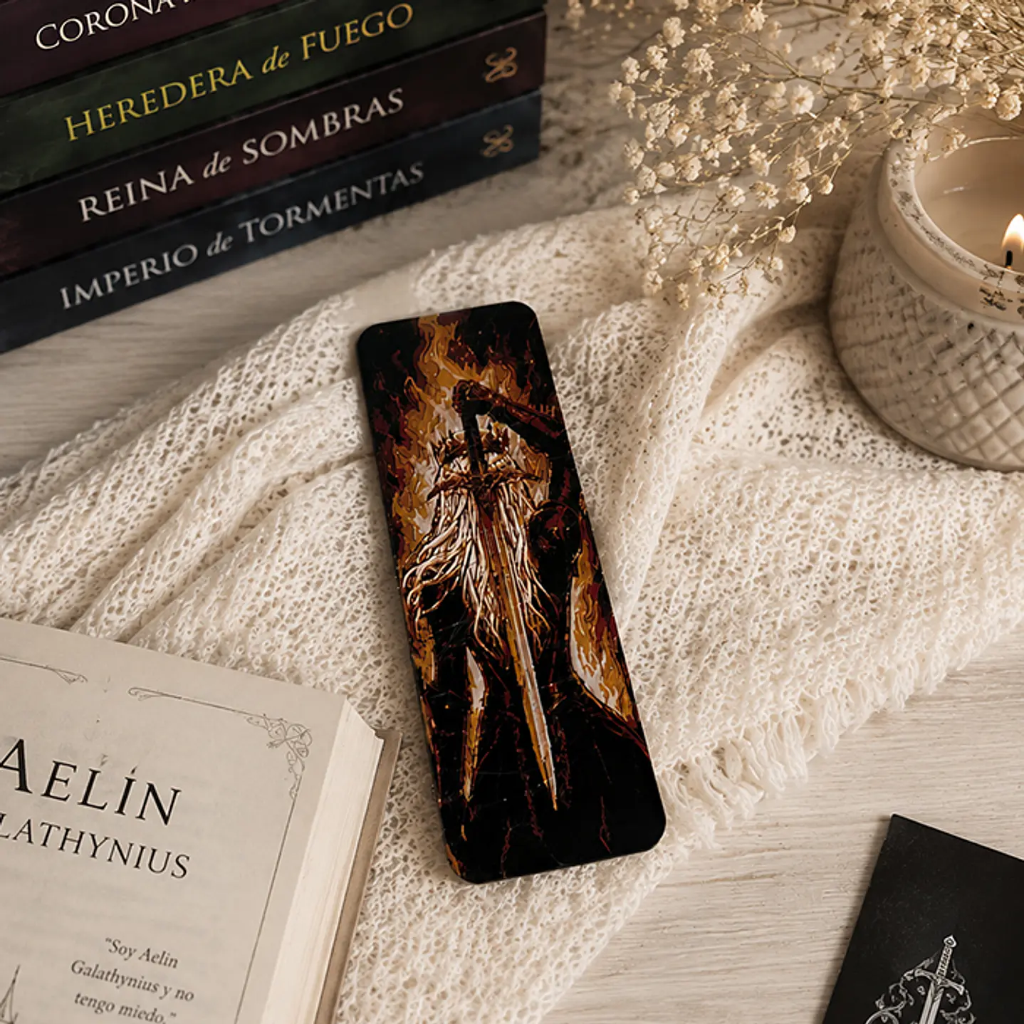 AELIN GALATHYNIUS [Trono de Cristal] - Marcapagina Tradicional en 3D