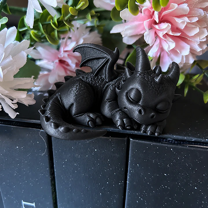 Dragón Negro - Decorativo en 3D
