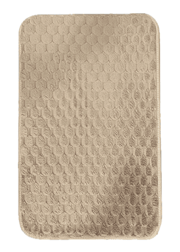 alfombra  peludo grueso 40x60 - cafe claro