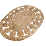 Alfombra de yute Rectangular 