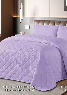Cubrecamas  Cobertor Quilt  Vearno 1.5 P - LIla