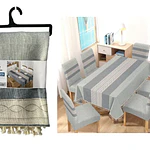 Mntel lino con flecos 140x220 cm