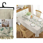 Mntel lino con flecos 140x220 cm