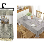 Mntel lino con flecos 140x220 cm