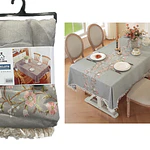 Mntel lino con flecos 140x220 cm