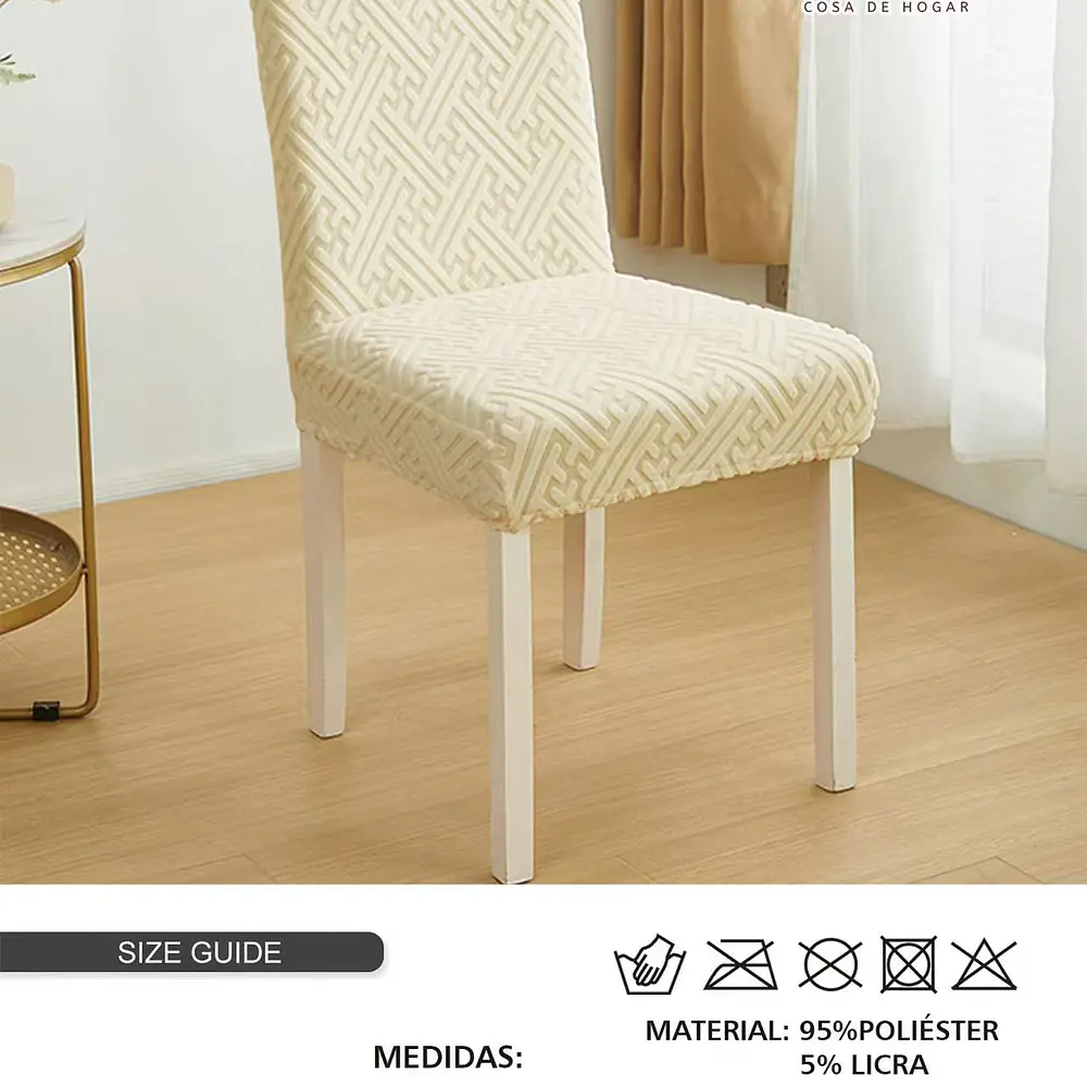 Pack 6 Funda de silla F jacquard  (desde 3 pack)
