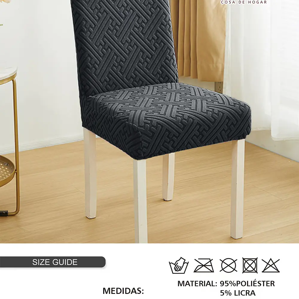Pack 6 Funda de silla F jacquard  (desde 3 pack)