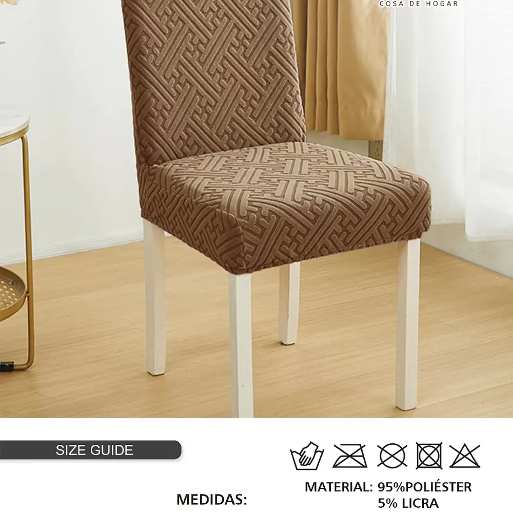 Pack 6 Funda de silla F jacquard  (desde 3 pack)