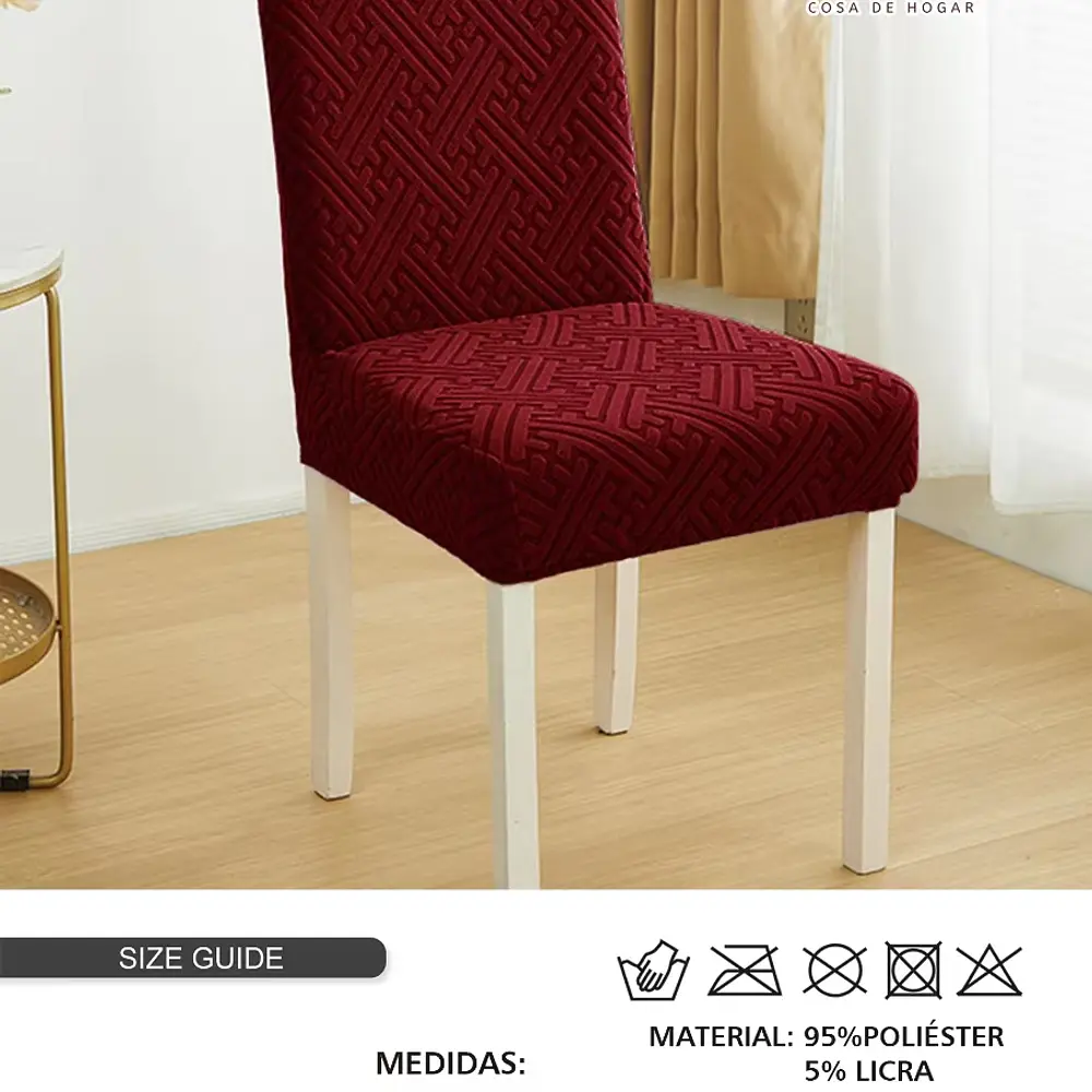 Pack 6 Funda de silla F jacquard  (desde 3 pack)
