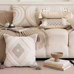 Pack 2 Funda de cojin Bohemia con flecos 45x45 (desde 4uni)